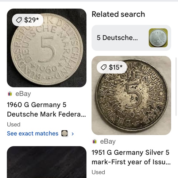 1960 German Coin - Picture 4 of 4